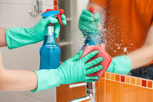 Illustration of a customer complaint review for carpet cleaning services