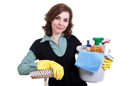 Technician deep cleaning upholstery to remove pet smells in Aldgate